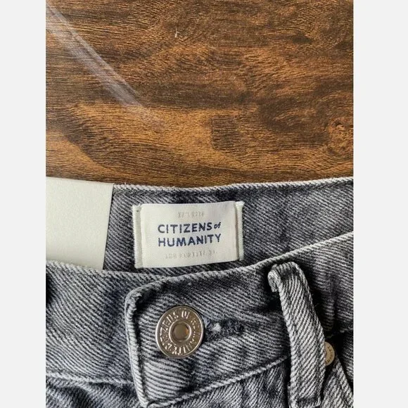 Citizens Of Humanity Annabelle Long Shorts Grey Womens Size 25 BNWT